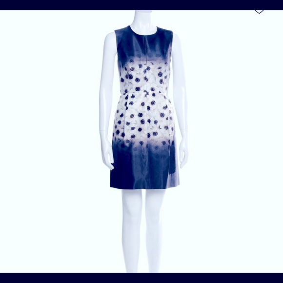 MILLY - Sleeveless shift dress. Two front pockets and exposed zipper. - Picture 10 of 14